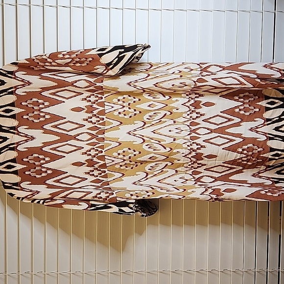 Evereve Tunic, fall colors sz large - Picture 5 of 5